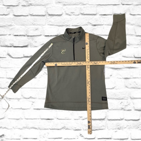 Nike Golf 1/4 Zip Pullover XL Green UNC Charlotte 49ers Swoosh Fleece - Picture 9 of 11